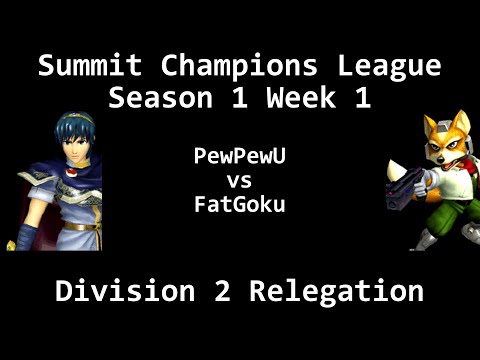SCL1.1 - PewPewU (Marth) vs FatGoku (Fox) - Division 2 Relegation