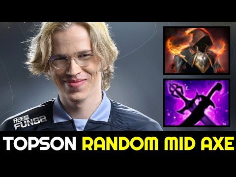 TOPSON Random MID Axe vs 1060 XPM Shadow Fiend 7.32c Dota 2