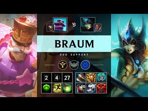 Braum Support vs Nami - EUW Challenger Patch 25.08