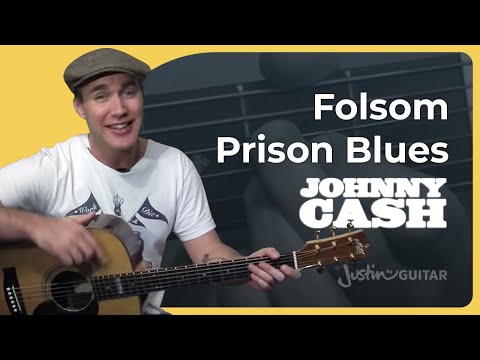 Watch Folsom Prison Blues - Johnny Cash (Easy Songs Beginner Guitar Lesson BS-502) How to play on YouTube