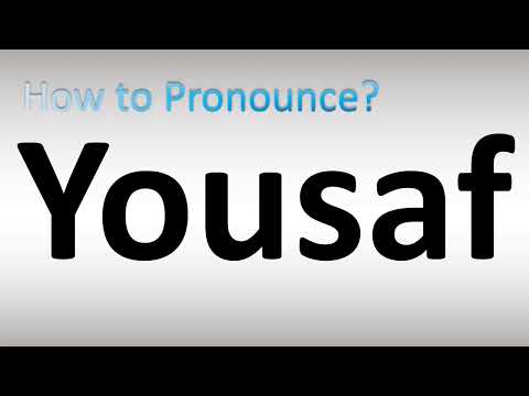 How to Pronounce Yousaf