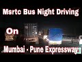 Msrtc Bus Night Driving Mumbai Pune Expressway Truck Overtaking Lorry Videos