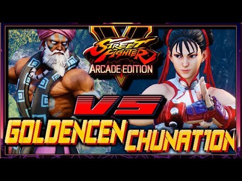 SFV AE ☆ GoldenCen (Dhalsim) vs Chunat1on (Chun li) Street fighter V Arcade edition