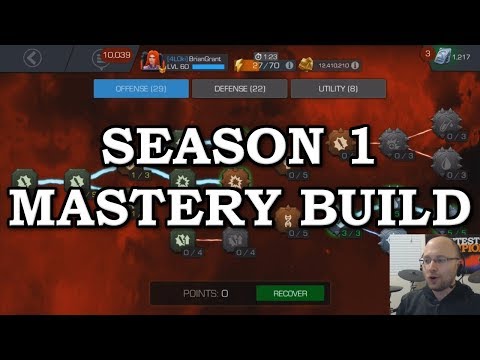 Season 1 Mastery Build | Marvel Contest of Champions