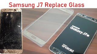 #J7 2016 broken glass/Screen, Replacement screen on j7 2017 | #Restore glass j7