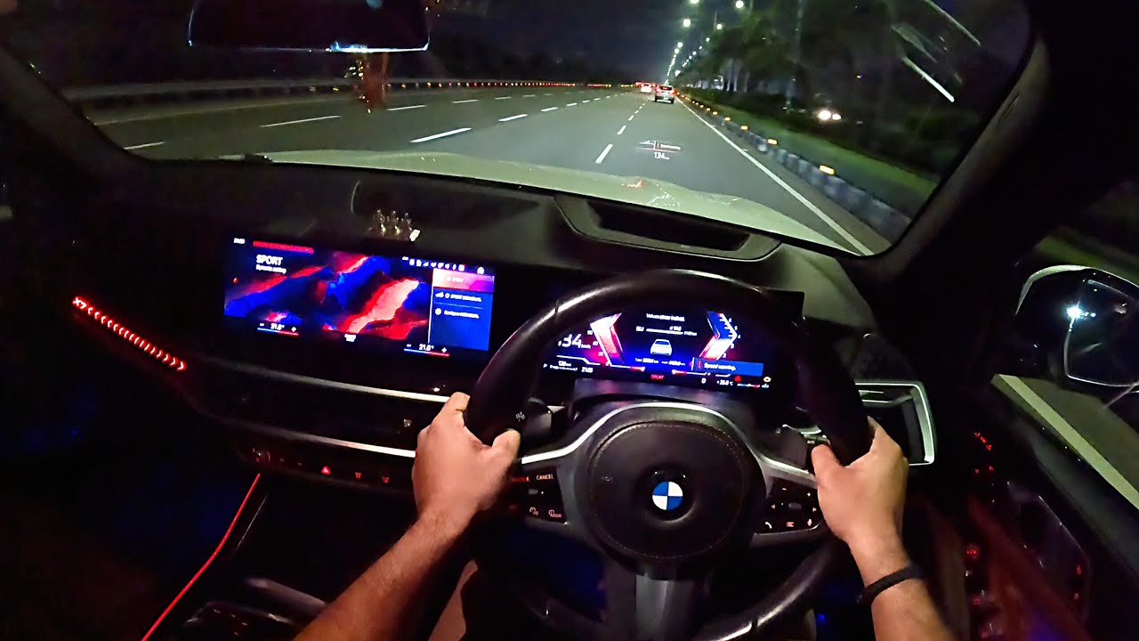POV- 2025 BMW X7 on Indian Busy Highway | Drives like a sports car. #bmw #x7 #pov #nightdrive