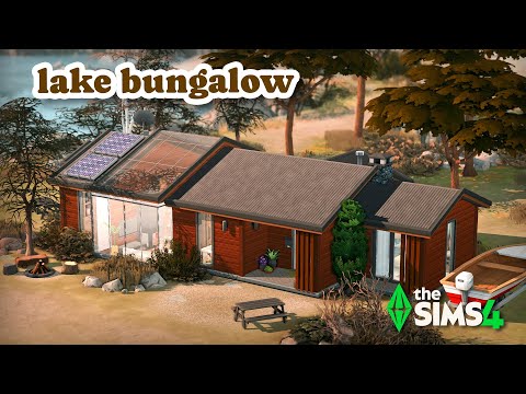 Retro Bungalow by the Lake 🌊 | The Sims 4 Speed Build