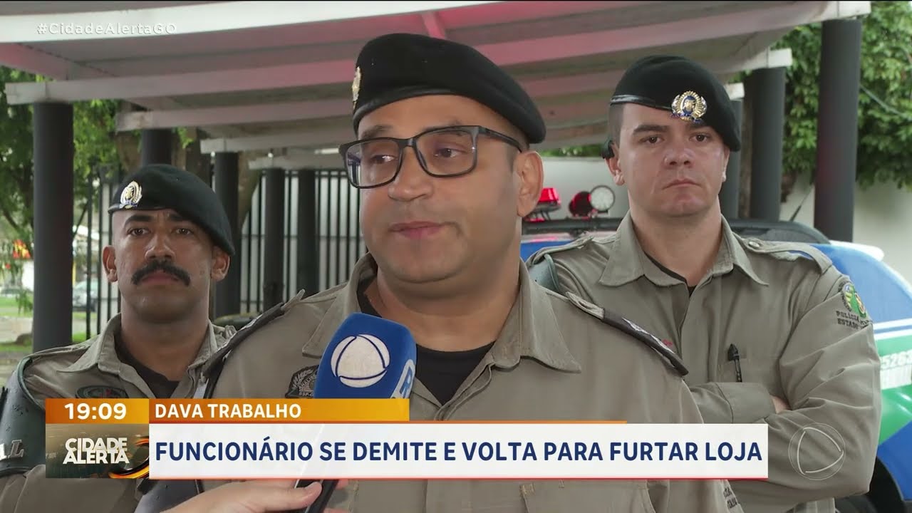 FUNCIONÁRIO SE DEMITE E VOLTA PARA FURTAR LOJA