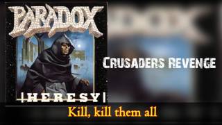 Paradox - Crusaders Revenge - Lyrics