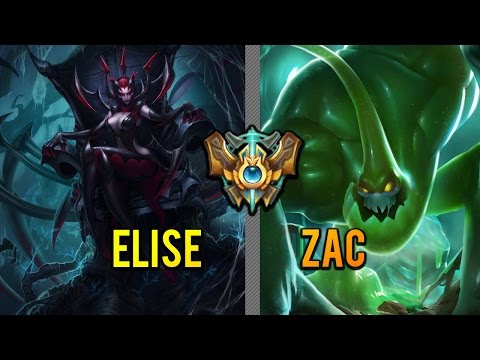 Elise vs Zac - S6.13 - Pro Player (@@@@@)