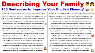 Describing Your Family: 100 Sentences to Improve Your English Fluency