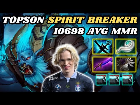 🔥 TOPSON Spirit Breaker Midlane Highlights 7.34c 🔥 Insane By Topson 10698 AVG MMR Pub - Dota 2