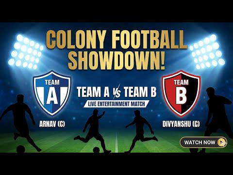 UNBELIEVABLE FINISH! ⚽ Team A vs Team B | Audit Colony Patna | Saturday Night Football
