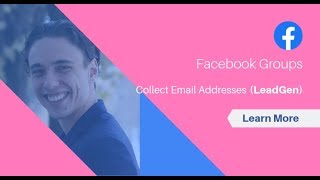 Facebook Groups - How to collect email addresses?