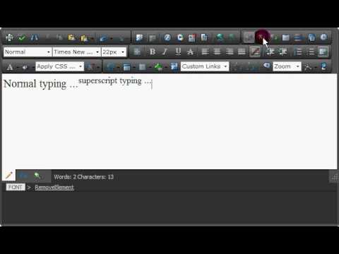 Small fix for sup / sub in telerik radEdit