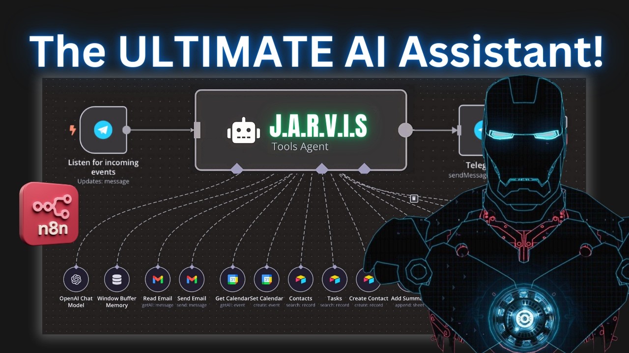 I Built My Own J.A.R.V.I.S. AI Assistant (No-Code Tutorial)
