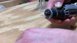 Bit change in seconds with no collet wrench.