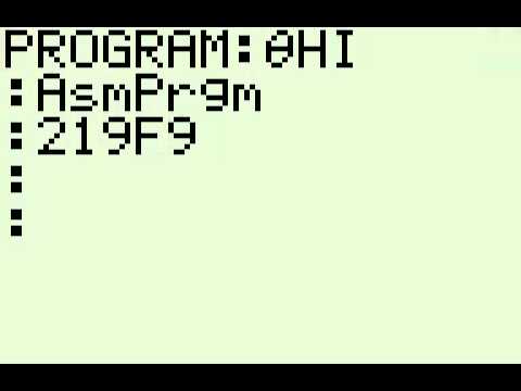Hex Assembly for TI-83/84 Tutorial 1 - Writing and Compiling Programs on the Calculator