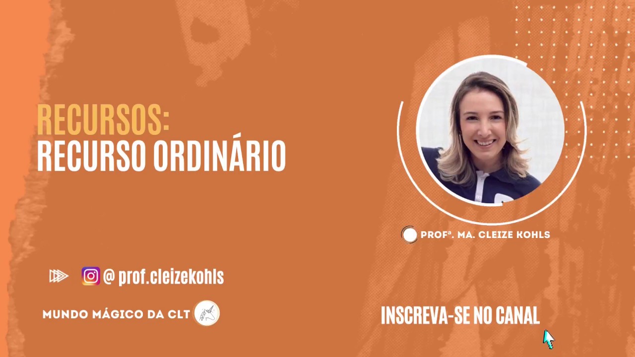 Recursos: Recurso Ordinário