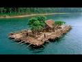 Man Builds A SELF SUFFICIENT Floating Bamboo Island Solo 7Asian