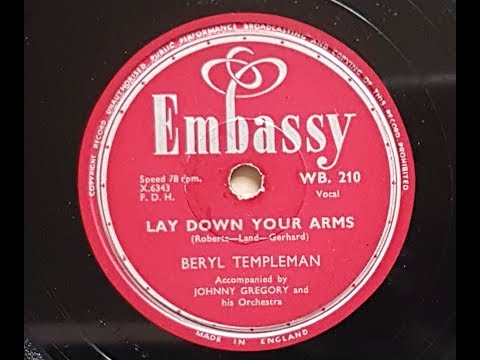 Beryl Templeman 'Lay Down Your Arms' 1956 78 rpm