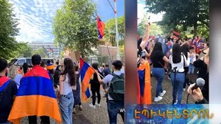 «Ալիև,քեզ ծնկի՛ ենք բերելու».Հաագայում հայերի բազմամարդ ակցիան հունից հանեց ադրբեջանցիներին