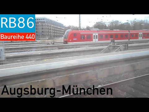 Mitfahrt in der RB86/87 von Augsburg Hbf nach München Hbf