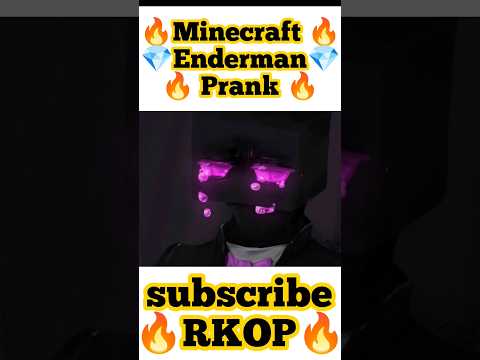RKOP. 100k views - Minecraft Enderman fire prank #shorts #youtubeshorts #minecraftshorts
