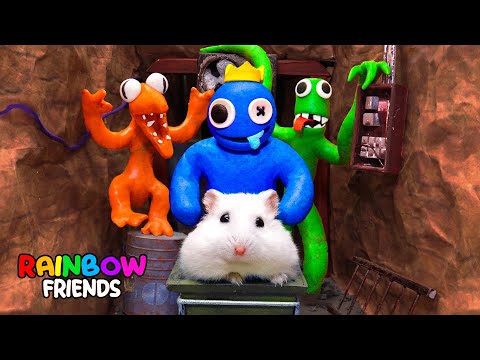 All New Monster Challenges: Hamster Escapes From Rainbow Friends Maze 🐹 In Real Life