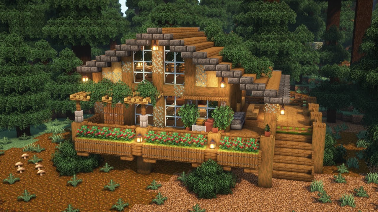[Minecraft] How to Build a Wooden Cottage / Tutorial - Minecraft Builders