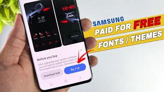 How To Use Paid Themes & Fonts For Free In Samsung🔥 | 101% Working Trick For Samsung