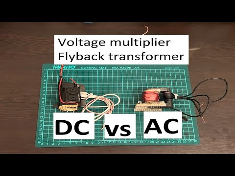 Voltage multiplier ZVS Driver  Flyback transformer DC vs AC