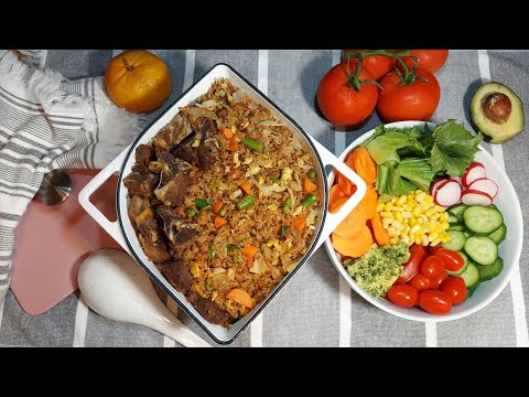 Fried Rice/ HOW TO PREPARE GHANA FRIED RICE/ fried rice and chicken