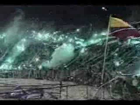 "www.soydelverde.net - Final copa Suramericana 2002" Barra: Los del Sur • Club: Atlético Nacional