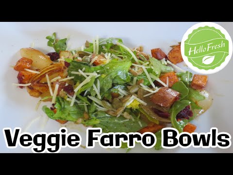 Hello Fresh Meal # 63 - Roasted Veggie Farro Bowls + Promo Code!