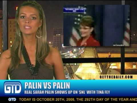 Celebrity News - Sarah Palin and Tina Fey Meet on SNL