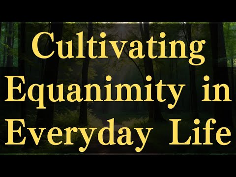 Cultivating Equanimity in Everyday Life #yourmonkhaku #buddhism #motivation #mindfulness #equanimity