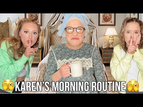 WE SPYED ON KAREN & SAW WHAT SHE REALLY DOES IN THE MORNING 😳😱🤭