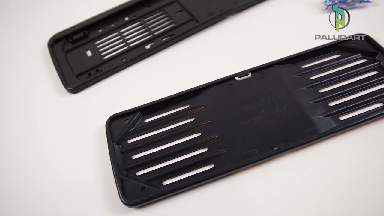 Portatarga Anteriore Auto Universale - Plastica Nera - 37,5x11,5 Cm - EU - Foto 5