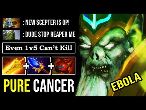 NEW SCEPTER NECROPHOS 100% PURE CANCER - FIRST ITEM RADIANCE EVEN 1v5 CAN'T KILL DOTA 2