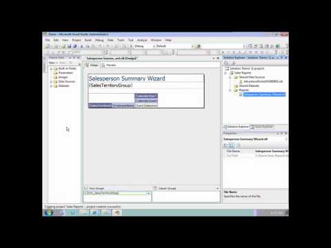 SSRS Part 3 Demo1 - Report Server Project Wizard Template.mp4