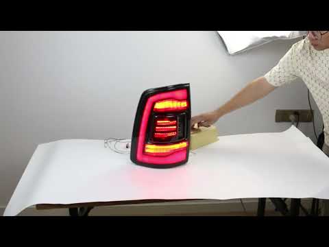 Amber Sequential Turn Signal - LED 2019 Ram Tail Lights on 2009-2018 4th GEN Dodge Ram