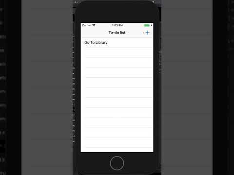 CoreData To Do List App. Example iOS App of CoreData usage.