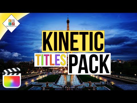 Final Cut PRO [ Kinetic Titles ] Template & Tutorial