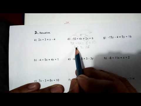 LECCIÓN 9 SEGUNDA PARTE ec. de la forma ax-b=cx+d