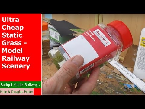 Ultra Cheap Static Grass - Model Railway Scenery