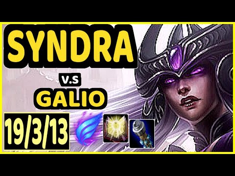 TINOWNS (SYNDRA) vs GALIO - 19/3/13 KDA MID CHALLENGER GAMEPLAY - BR