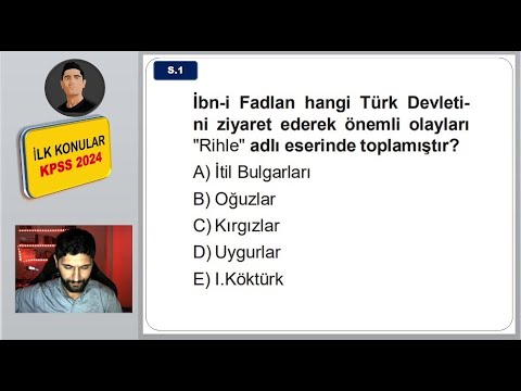 28) İlk 3 Konudan 15 Soru - KPSS Tarih 2024 - AYT TAYFA İÇİN FIRSAT!