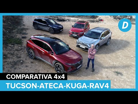 Comparativa SUV 4×4 al límite! SEAT Ateca, Ford Kuga, Toyota RAV4, Hyundai Tucson 2021 | Diariomotor