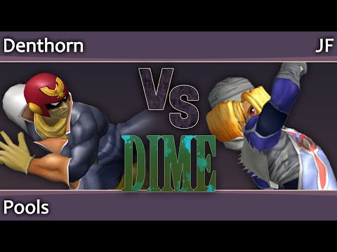 DIME 15 Melee - Denthorn (C Falcon) vs JF (Sheik, Falco) - Pools